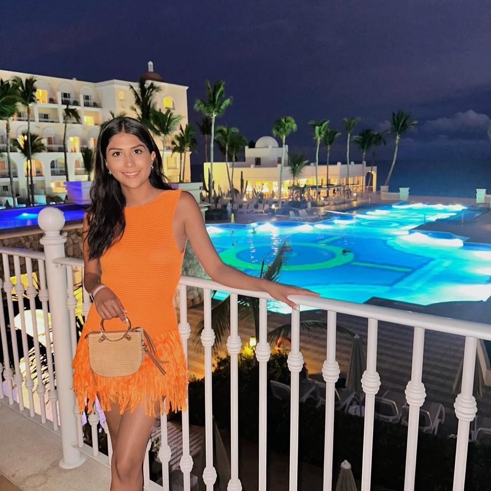 Lulu's Vibrant Orange Mini Dress